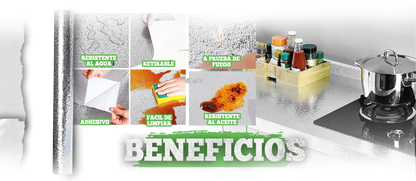 ADHESIVO PARA COCINA BRILLALUM PAGA 2Mt Y RECIBE GRATIS 4Mt 😱