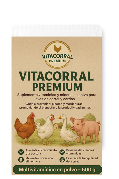 🐓 Multivitamínico Nutricional en Polvo Antipicoteo para Aves (500 g) 🔥 Evita el canibalismo y mejora su salud 🐣✨ ¡Resultados desde los primeros días! 🐔