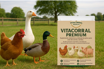 🐓 Multivitamínico Nutricional en Polvo Antipicoteo para Aves (500 g) 🔥 Evita el canibalismo y mejora su salud 🐣✨ ¡Resultados desde los primeros días! 🐔