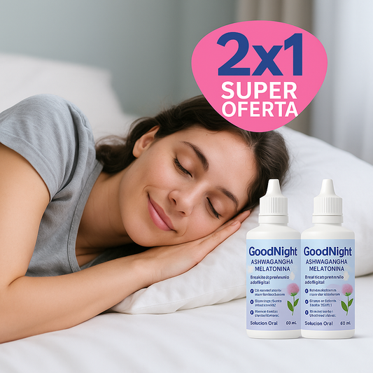 ASHWAGANDHA + MELATONINA 🌙GoodNight 60ml | Pague 1 Lleva 2
