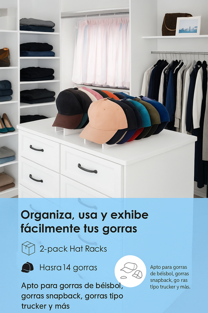 ORGANIZADOR DE GORRAS PAGUE 1 LLEVE 2