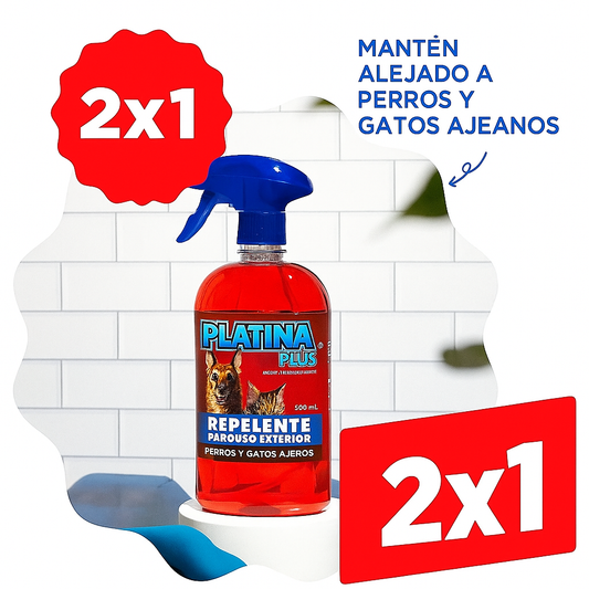 2x 1 Repelente de Perros y Gatos Ajenos - Para Exteriores Protege tu hogar - Ultra Concentrado 500ml