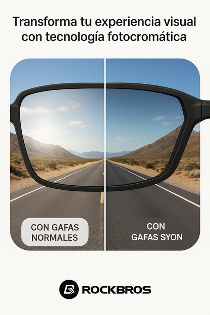 Gafas Fotocromáticas Rockbros Originales®| Protección UV400