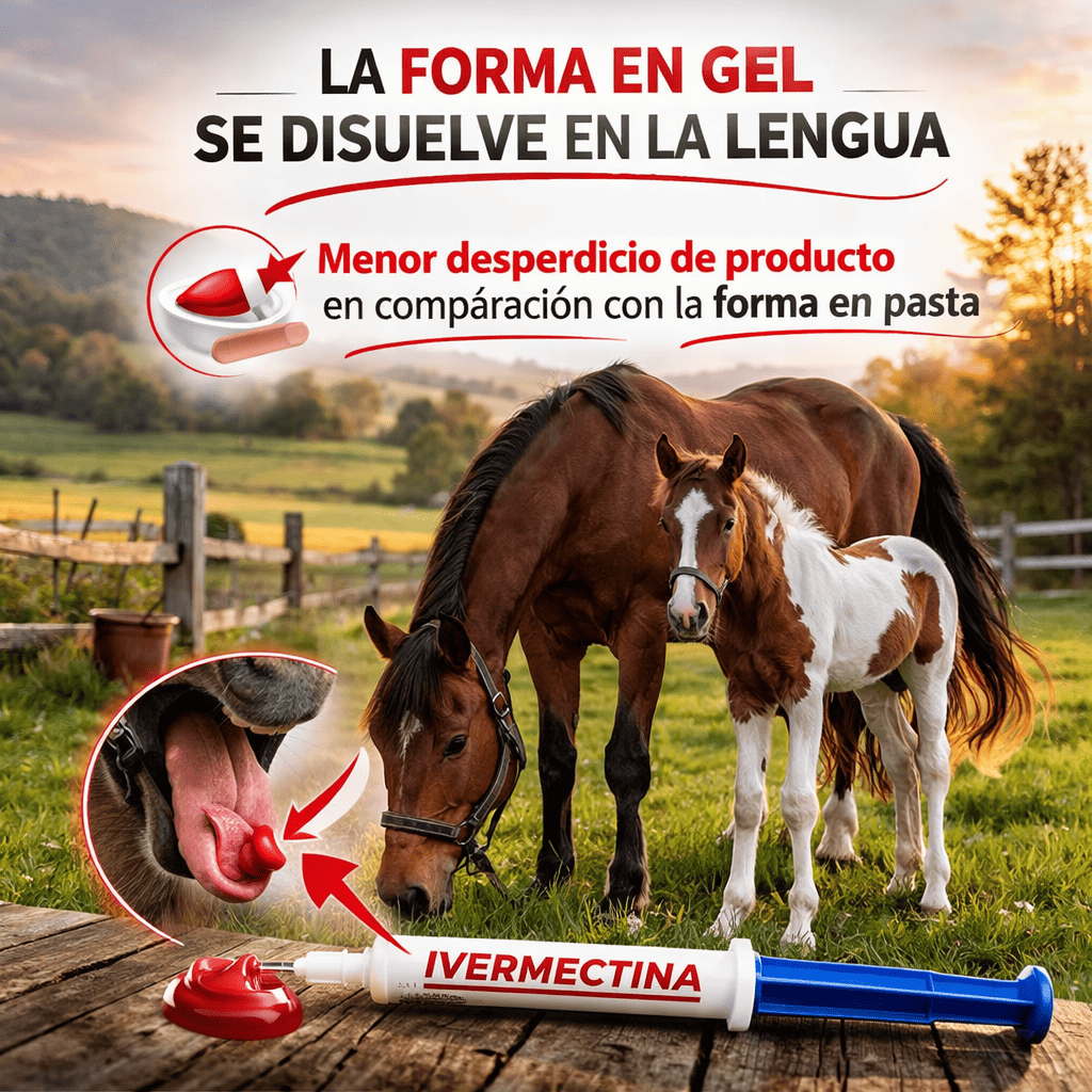Último día: 50% de descuento en pasta de ivermectina para caballos al 1,87%, tubos de 6,08 g