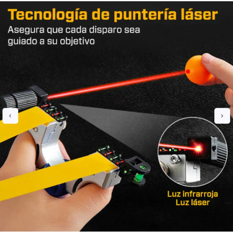 🧲 Resortera de Alta Precisión con Láser🧿 - 40%OFF😱