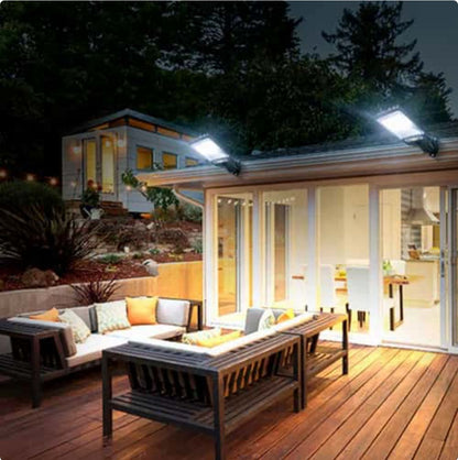 Lámpara Solar LED con Control – Ilumina exteriores sin cables ni consumo eléctrico