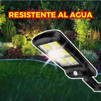 Lámpara Solar LED con Control – Ilumina exteriores sin cables ni consumo eléctrico
