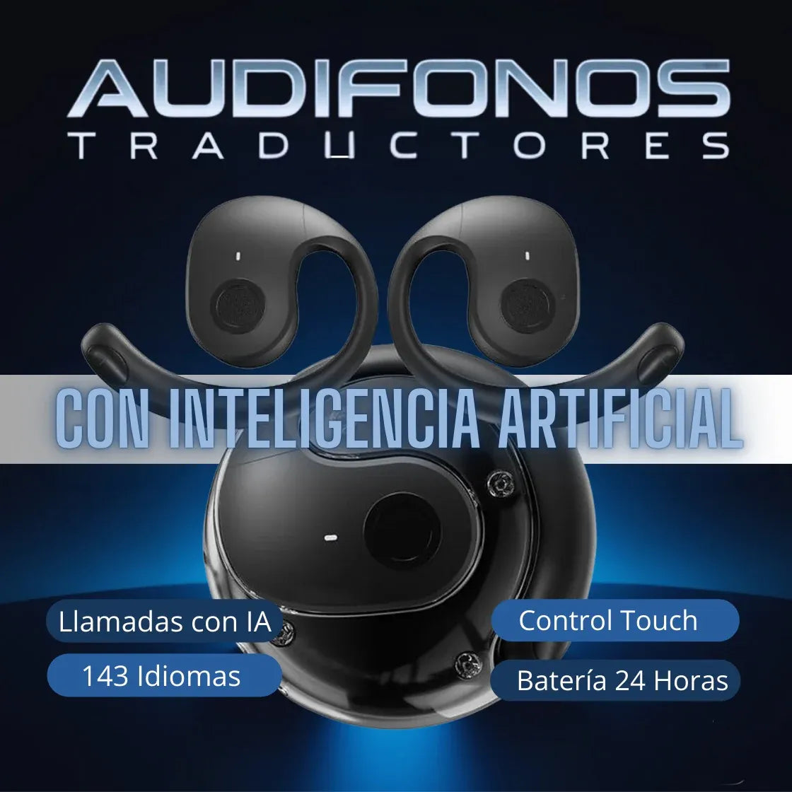 🌍 Auriculares Traductores Inteligentes IA + OBSEQUIO Gratis📦
