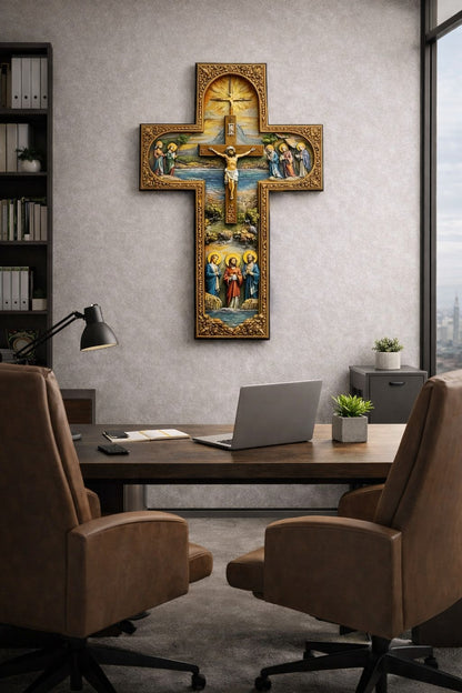 ✝️Cruz sagrada de Jesús que llena tu hogar de fe, paz y protección ✨
