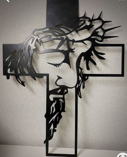 ✝️Arte De Pared De Jesús en la Cruz Con Led | Fe que Ilumina tu Hogar
