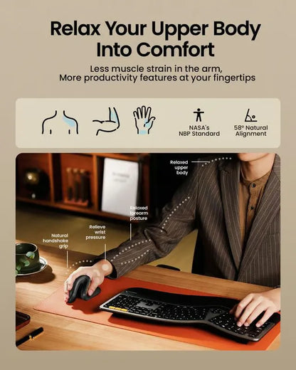 Mouse Inalámbrico Vertical Ergonómico  E11🖱