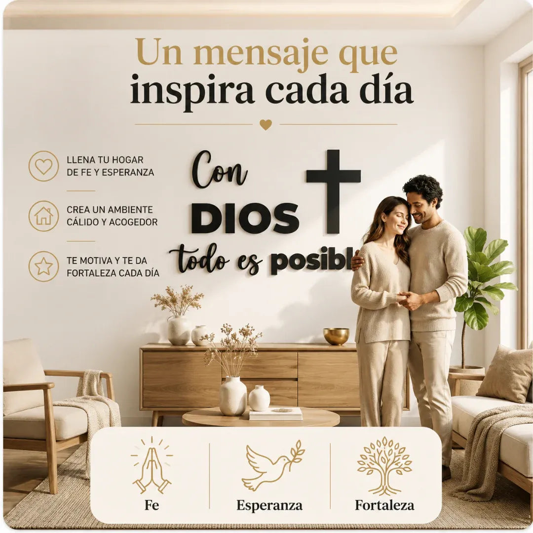 ✨Con Dios Todo Es Posible | Decora con Significado