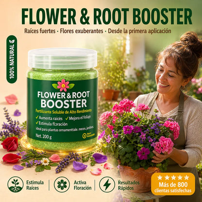 Flower & Root Booster - Raíces Fuertes y Flores Exuberantes en Días – ¡El Secreto de las Plantas Saludables!
