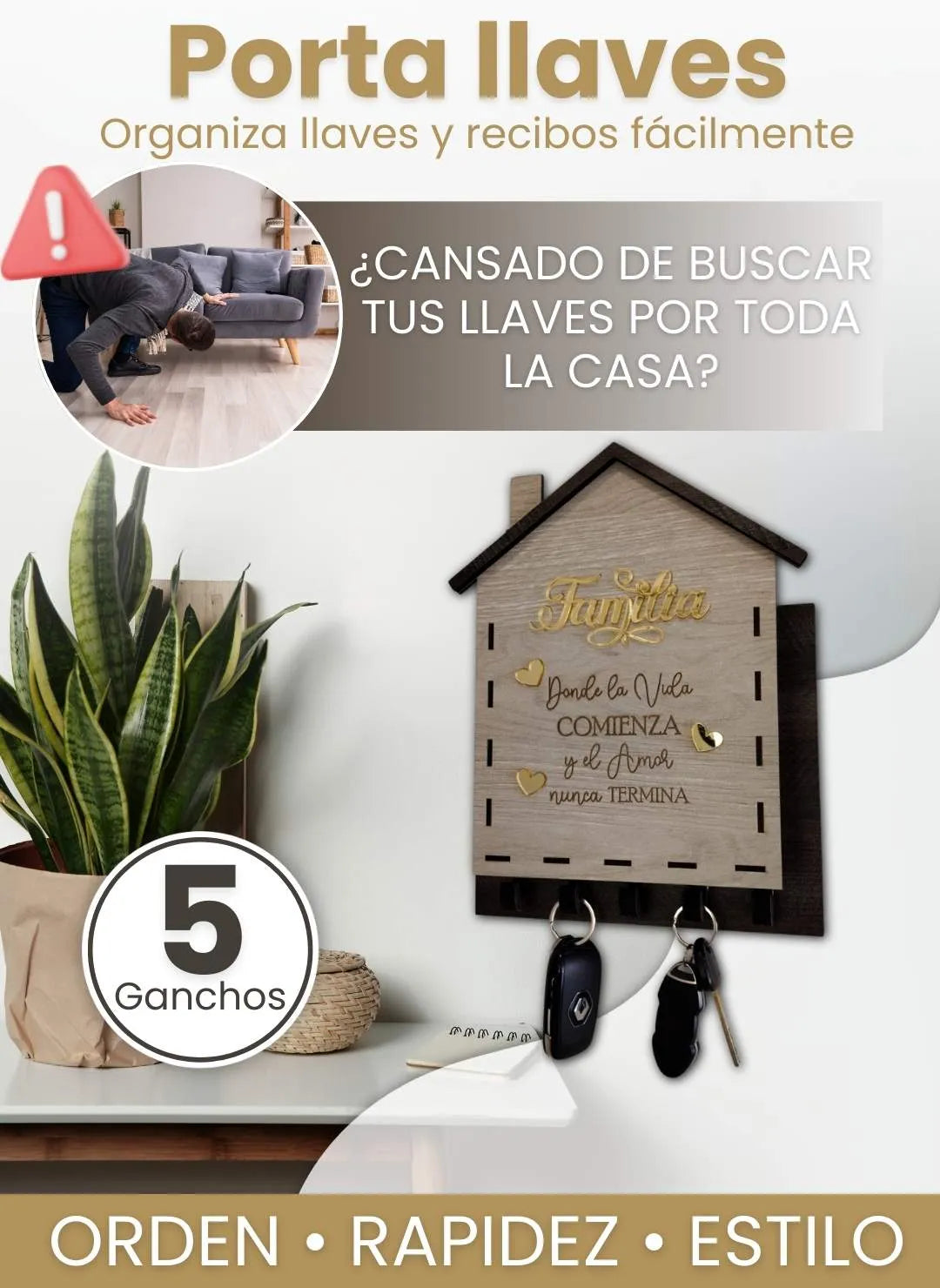 Perchero Para Llaves 🗝️