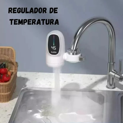 ¡Electrifica tu grifo sin conexiones ! Calentamiento digital instantáneo: recargable e inalámbrico