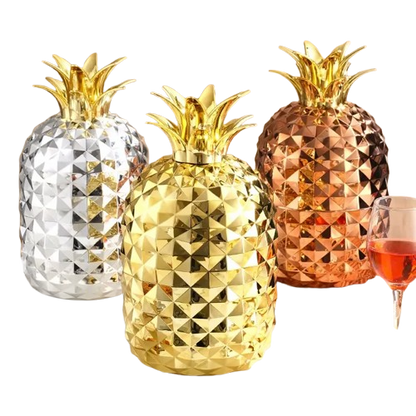 Juego de cubiertos en acero inoxidable en forma de piña de alta calidad, 24 piezas