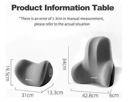 Kit Almohada Ergonómica Para Cuello Y Soporte Lumbar Para Auto | SUPER OFERTA