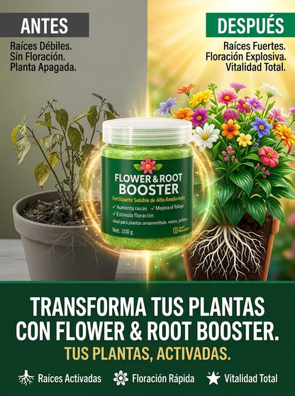 Flower & Root Booster - Raíces Fuertes y Flores Exuberantes en Días – ¡El Secreto de las Plantas Saludables!