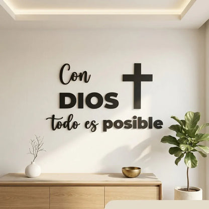 ✨Con Dios Todo Es Posible | Decora con Significado