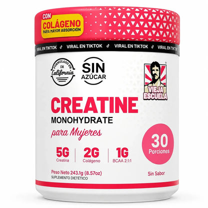 Creatina + Colágeno + BCAA | Más Fuerza y Definición Femenina
