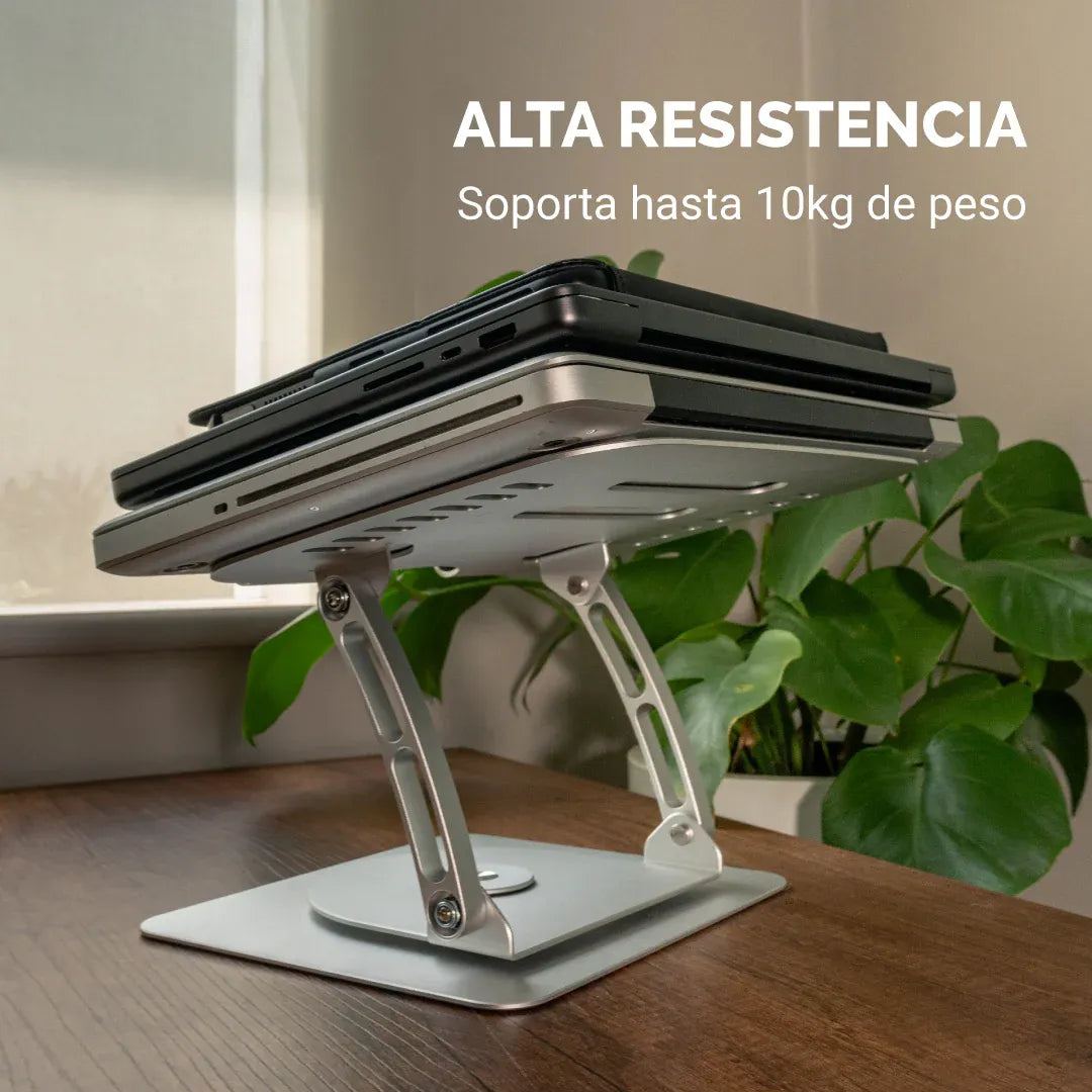 Soporte Ergonómico Giratorio Para Laptop En Aluminio 💻