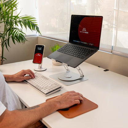 Soporte Ergonómico Giratorio Para Laptop En Aluminio 💻