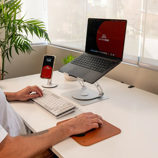 Soporte Ergonómico Giratorio Para Laptop En Aluminio 💻