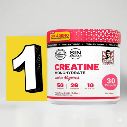 Creatina + Colágeno + BCAA | Más Fuerza y Definición Femenina