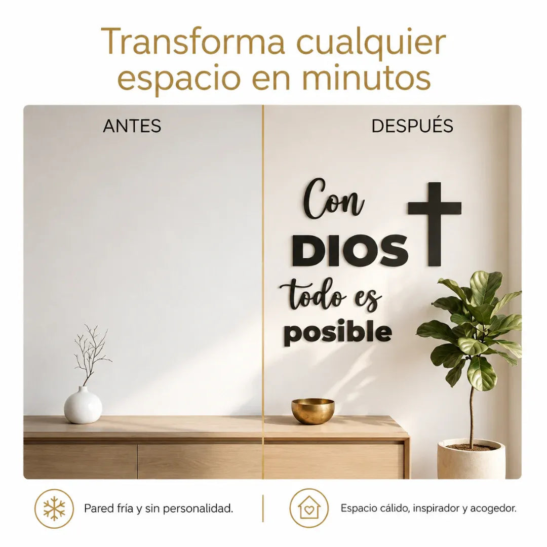 ✨Con Dios Todo Es Posible | Decora con Significado
